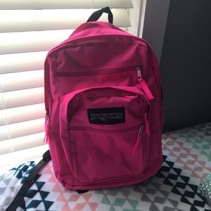 Pink Jansport backpack